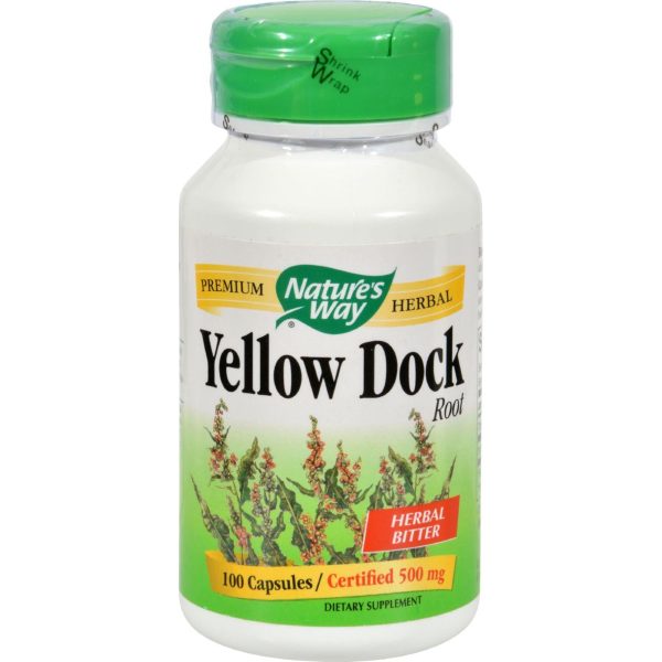 Nature s Way Yellow Dock Root - 500 Mg - 100 Capsules Online Sale