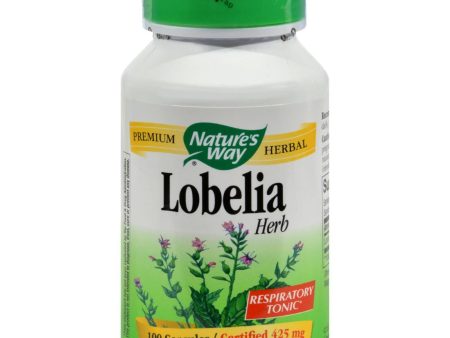 Nature s Way Lobelia Herb - 425 Mg - 100 Caps Discount