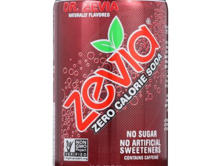 Zevia Soda - Zero Calorie - Dr Zevia - Can - 6-12 Oz - Case Of 4 Online Sale