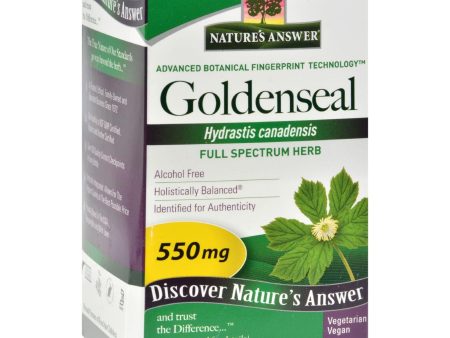 Nature s Answer Goldenseal Root - 50 Vegetarian Capsules For Cheap