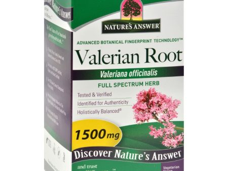 Nature s Answer Valerian Root - 90 Caps For Discount