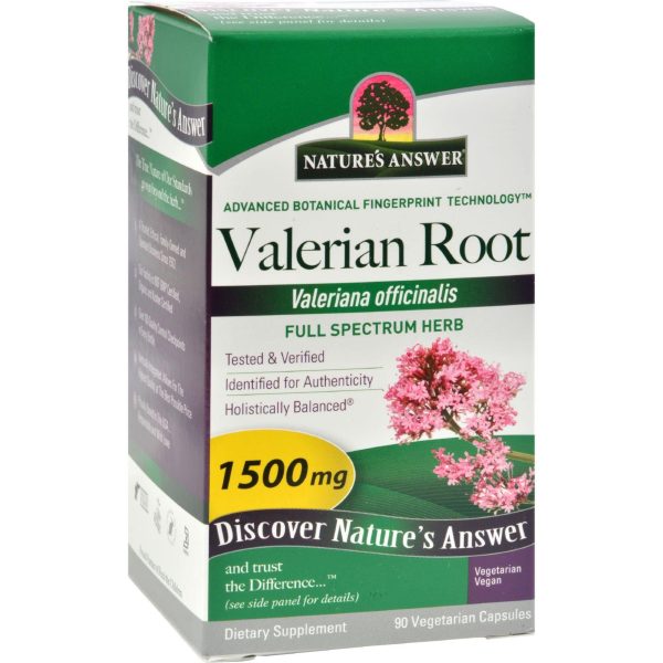 Nature s Answer Valerian Root - 90 Caps For Discount