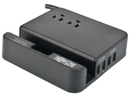 TRIPP LITE TLP26USBB 2-Outlet Surge Protector with 4 USB Ports Sale