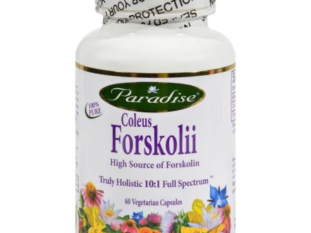 Paradise Herbs Coleus Forskolii - 60 Vegetarian Capsules on Sale