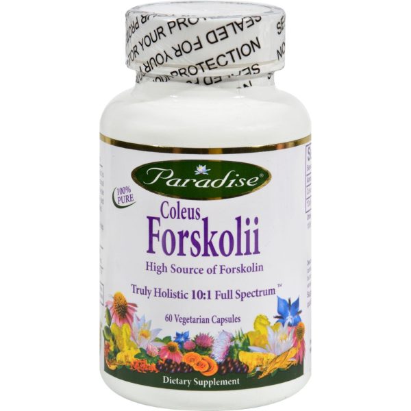 Paradise Herbs Coleus Forskolii - 60 Vegetarian Capsules on Sale