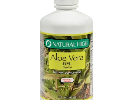 Natural High Aloe Vera Gel - Case Of 12 - 32 Oz For Sale