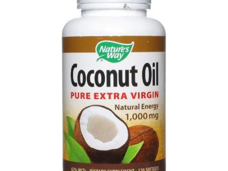 Nature s Way Coconut Oil - 1000 Mg - 120 Softgels Online now