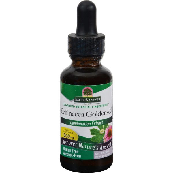 Nature s Answer Echinacea-goldenseal - Alcohol Free - 1 Oz Online