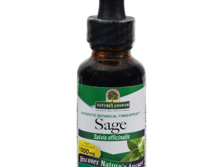 Nature s Answer Sage - Alcohol Free - 1 Oz Fashion