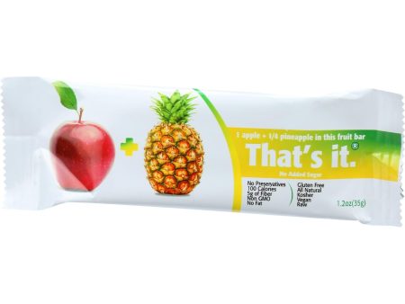 That s It Fruit Bar - Apple And Pinapple - Case Of 12 - 1.2 Oz Fashion