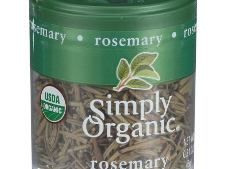 Simply Organic Rosemary Leaf- Organic - Whole - .21 Oz - Case Of 6 Online now