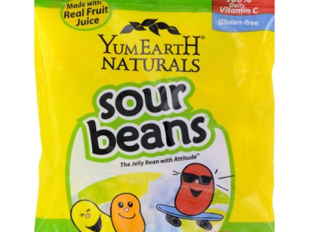 Yummy Earth Naturals Sour Beans - Case Of 12 - 2.5 Oz Online Hot Sale