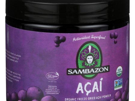 Sambazon Pure Acai Powder - Power Scoop - Anti Oxidant Superfood - 90 G Fashion