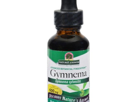 Nature s Answer Gymnema Leaf Alcohol Free - 1 Fl Oz For Sale