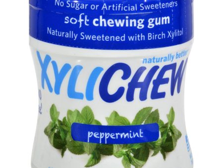 Xylichew Chewing Gum - Sugar Free Peppermint - 60 Piece Jar - Case Of 4 Fashion