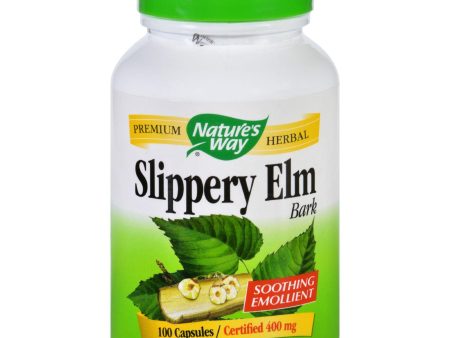 Nature s Way Slippery Elm Bark - 100 Capsules For Discount