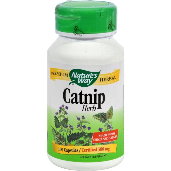 Nature s Way Organic Catnip Herb - 100 Capsules Online now