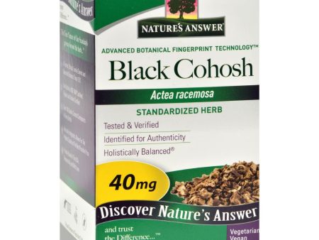 Nature s Answer Black Cohosh Root Extract - 60 Vegetarian Capsules For Cheap