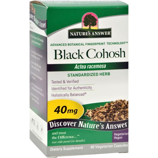 Nature s Answer Black Cohosh Root Extract - 60 Vegetarian Capsules For Cheap