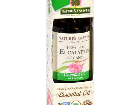 Natures Answer Essential Oil - Organic - Eucalyptus - .5 Oz Online Hot Sale