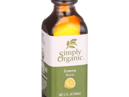 Simply Organic Lemon Flavor - Organic - 2 Oz Online Hot Sale