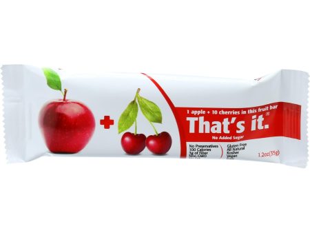 That s It Fruit Bar - Apple And Cherry - Case Of 12 - 1.2 Oz Online Sale