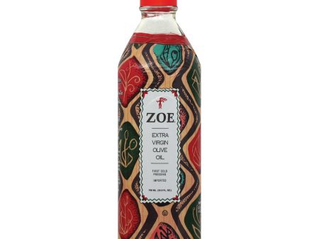 Zoe Olive Oil - First Cold Pressed - Case Of 6 - 25.5 Fl Oz. Fashion