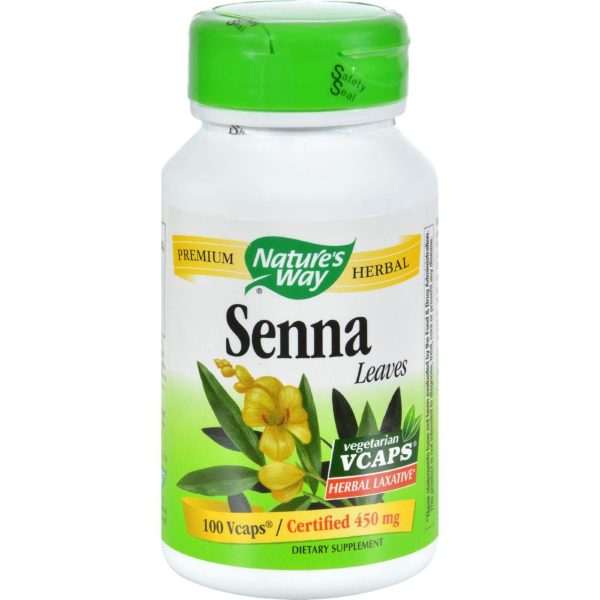 Nature s Way Senna Leaves - 100 Vegetarian Capsules Fashion