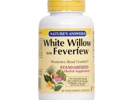 Nature s Answer White Willow With Feverfew - 60 Vcaps on Sale