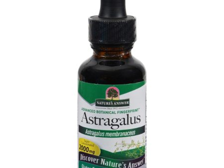 Nature s Answer Astragalus Root Alcohol Free - 1 Fl Oz Online Sale