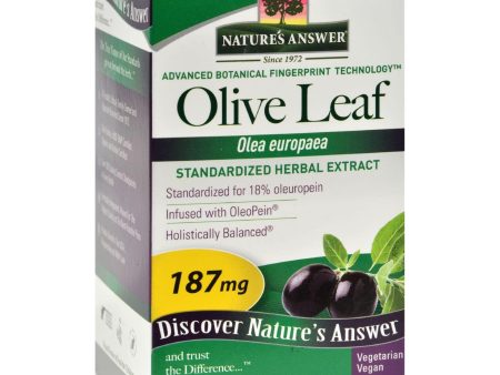 Nature s Answer Oleopein Olive Leaf Extract - 60 Vegetarian Capsules Hot on Sale