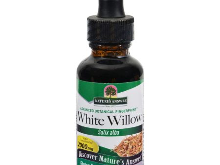 Nature s Answer White Willow Bark Alcohol Free - 1 Fl Oz Hot on Sale