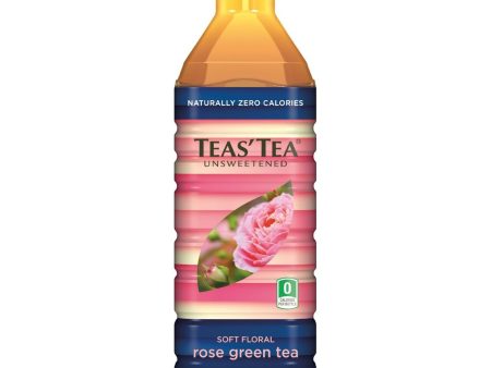 Teas  Tea Unsweetened Rose Green Tea - Case Of 12 - 16.9oz. Cheap