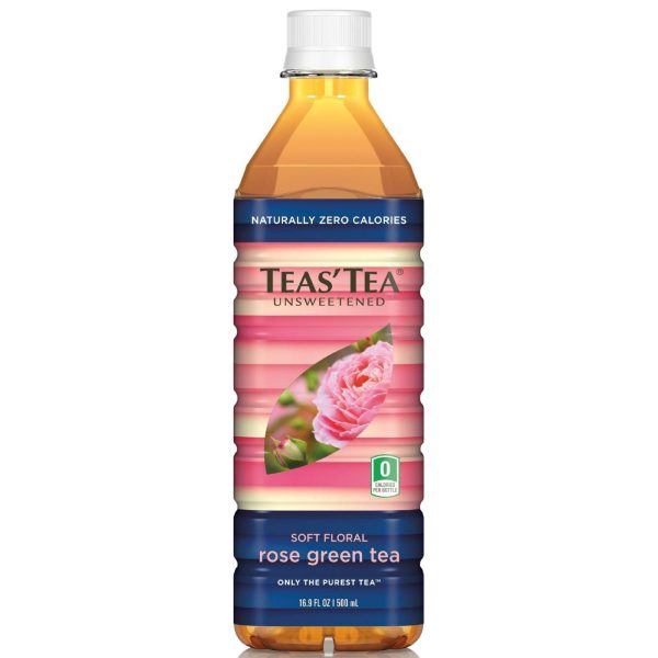 Teas  Tea Unsweetened Rose Green Tea - Case Of 12 - 16.9oz. Cheap