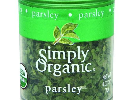 Simply Organic Parsley Leaf - Organic - Flakes - .07 Oz - Case Of 6 For Sale