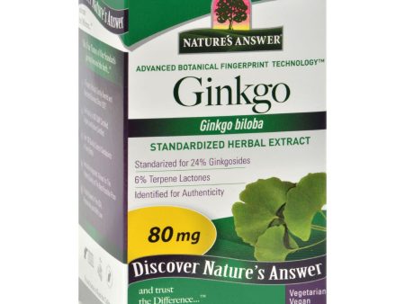 Nature s Answer Ginkgo Leaf Extract - 60 Vegetarian Capsules Cheap