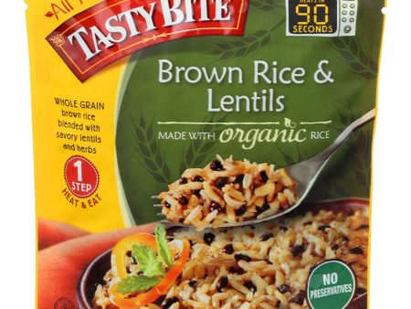 Tasty Bite Rice - Brown Rice And Lentils - Organic - 8.8 Oz - Case Of 6 For Discount