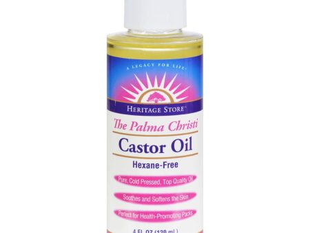 Heritage Products Castor Oil Hexane Free - 4 Fl Oz Online Hot Sale