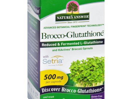 Natures Answer Brocco-glutathione - 60 Vegetarian Capsules Sale