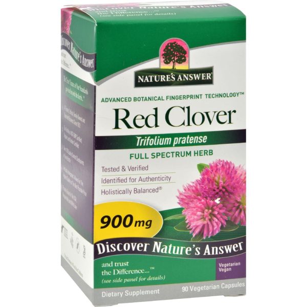 Nature s Answer Red Clover Tops - 90 Caps Hot on Sale