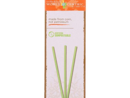 World Centric Straws - 7.75 In - Compostable - 50 Count - Case Of 24 Cheap