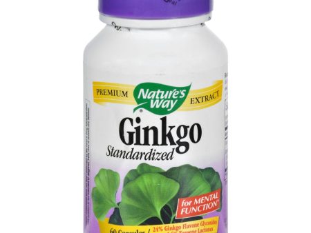 Nature s Way Ginkgo Standardized - 60 Capsules Cheap