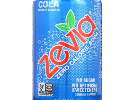 Zevia Soda - Zero Calorie - Cola - Can - 6-12 Oz - Case Of 4 For Discount