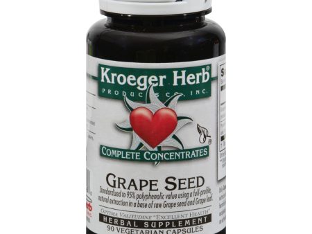 Kroeger Herb Grape Seed - 90 Vegetarian Capsules Discount