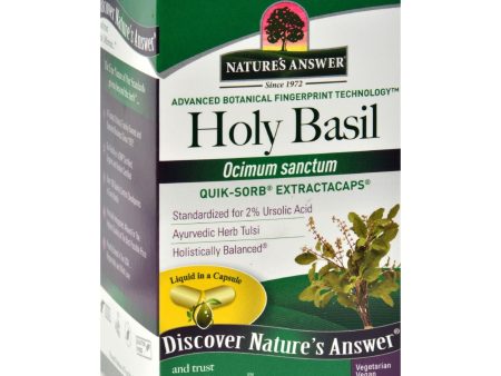 Nature s Answer Holy Basil - 90 Liquid Capsules on Sale