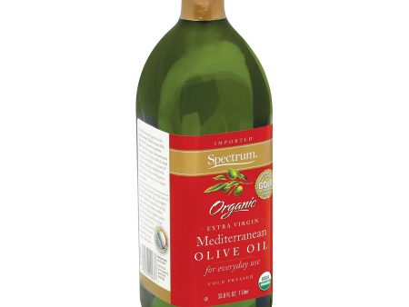 Spectrum Naturals Organic Extra Virgin Mediterranean Olive Oil - Case Of 6 - 33.8 Fl Oz. Online