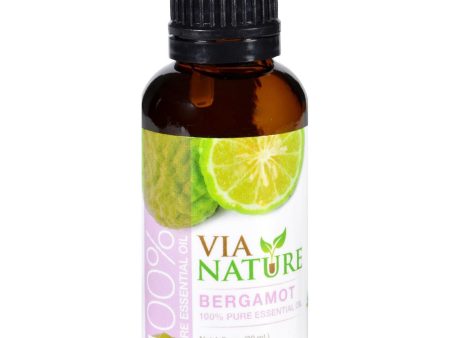 Via Nature Essential Oil - 100 Percent Pure - Bergamot - 1 Fl Oz Cheap