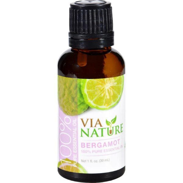 Via Nature Essential Oil - 100 Percent Pure - Bergamot - 1 Fl Oz Cheap