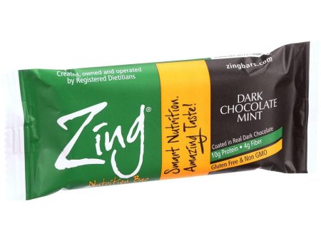 Zing Bars Nutrition Bar - Dark Chocolate Sunflower Mint - Nut Free - 1.76 Oz Bars - Case Of 12 Discount