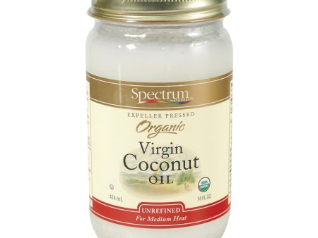 Spectrum Naturals Organic Unrefined Coconut Oil - Case Of 12 - 14 Fl Oz. Fashion